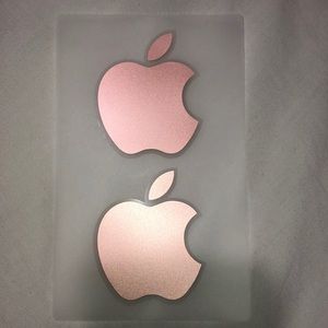 Rose Gold Apple Logo Sticker